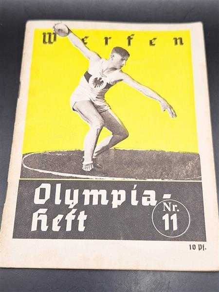 3. Reich Olympische Spiele Berlin 1936 Reichssportführer Nr. 11 Werfen