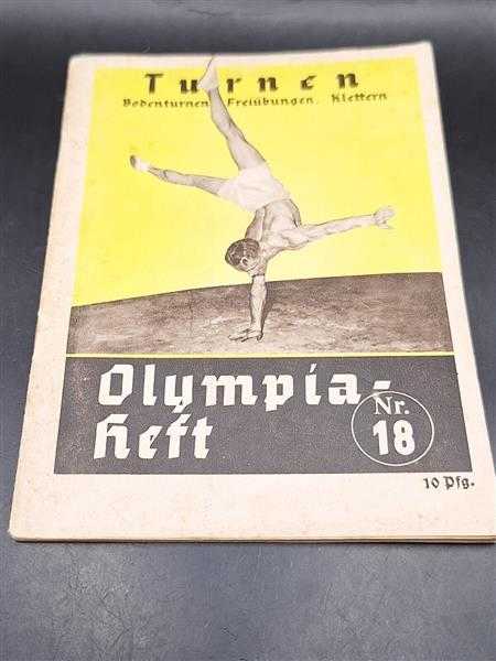 3. Reich Olympische Spiele Berlin 1936 Reichssportführer Nr. 18 Turnen Boden