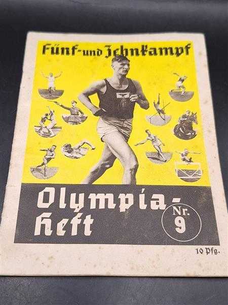 3. Reich Olympische Spiele Berlin 1936 Reichssportführer Nr. 9 Fünf + Zehnkampf