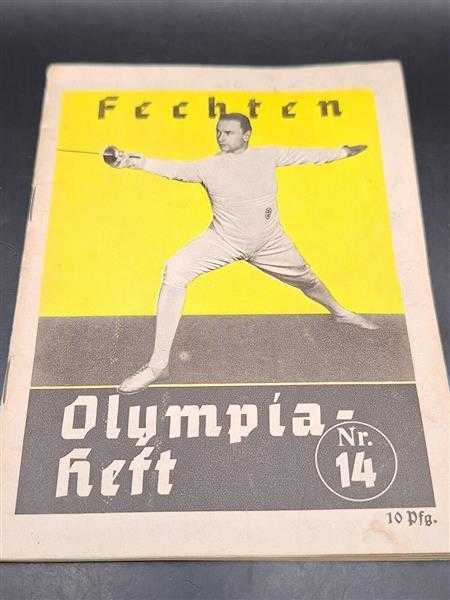 3. Reich Olympische Spiele Berlin 1936 Reichssportführer Nr.14 Fechten