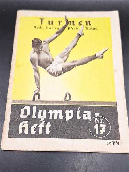 3. Reich Olympische Spiele Berlin 1936 Reichssportführer Nr.17 Turnen Reck Pferd