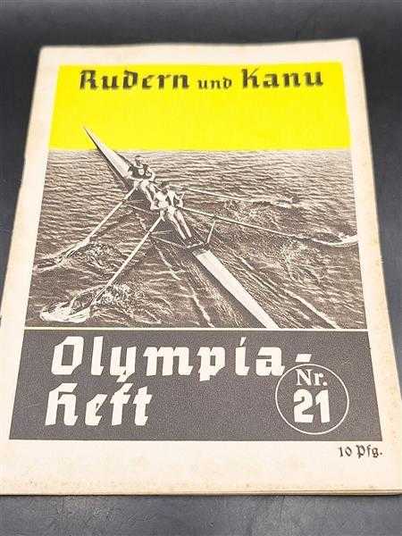 3. Reich Olympische Spiele Berlin 1936 Reichssportführer Nr.21 Rudern und Kanu