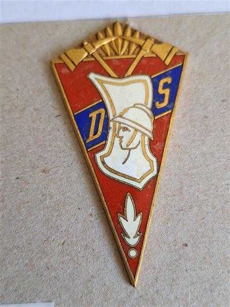 Badge Orden Feuerwehr Frankreich France Sapeurs Pompiers DS RAR