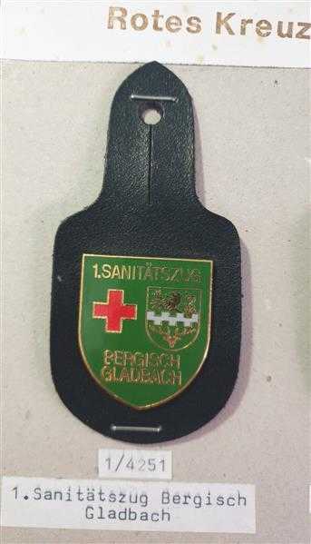 BRD RK Rot Kreuz Deutsches Rotes Kreuz 1. Sanitätszug Bergisch Gladbach RAR