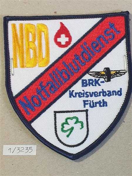 BRD RK Rot Kreuz Deutsches Rotes Kreuz Bayern Notfallblutdienst Fürth NBK RAR