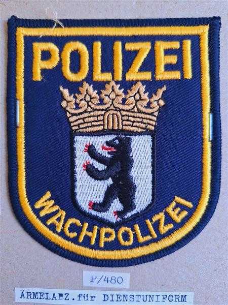 Deutschland BRD Polizei Ärmelabzeichen für Dienstuniform Wachpolizei Patch