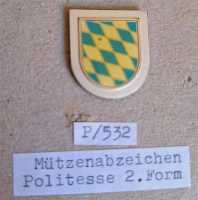 Deutschland BRD Polizei Bayern Mützenabzeichen...