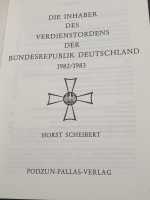 Die Inhaber des Verdienstordens der Bundesrepublik Deutschland BRD 1982-1983