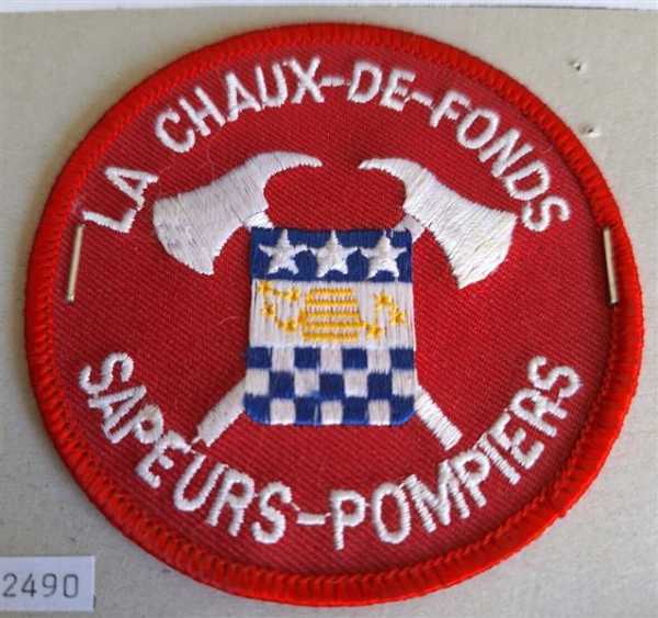 Feuerwehr Frankreich France Ärmelabzeichen La Chaux-De-Fonds Sapeurs Pompiers