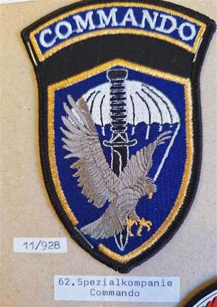 Polen Polska Fallschirmjäger Patch Ärmelabzeichen 62. Spezialkompanie Commando