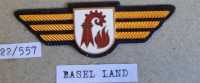 Schweiz Feuerwehr Badge Patch Brustabzeichen Basel Land RAR