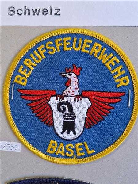 Schweiz Feuerwehr Berufsfeuerwehr Basel Patch Ärmelabzeichen