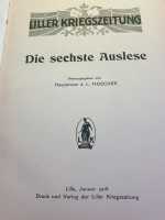 Liller Kriegszeitung Hoecker 1918 - Westfront Sechste Auslese Militaria