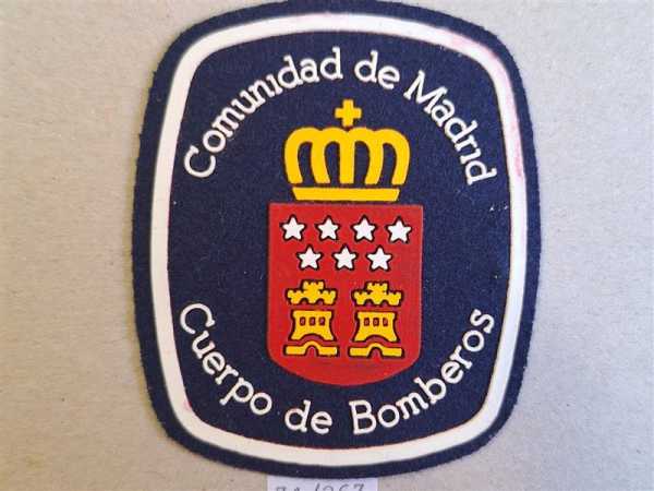 Spanien Feuerwehr Comunidad de Madrid Feuerwehrkorps Patch Stoffabzeichen RAR