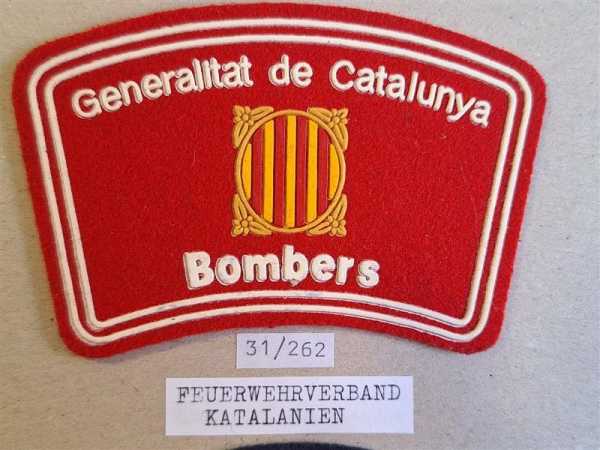 Spanien Feuerwehr Generalitat de Catalunya Bombers Katalanien Patch Abzeichen