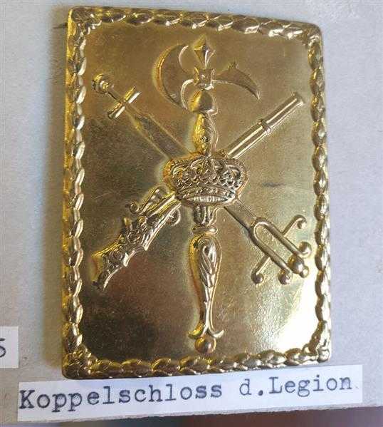 Spanien Spain Orden Badge Koppelschloss der Legion Fremdenlegion RAR