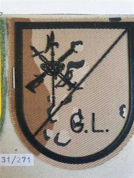 Spanien Spain Patch Ärmelabzeichen Special Einheit G.L. Legion Wüstentarn