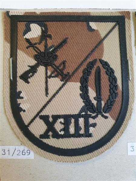 Spanien Spain Patch Ärmelabzeichen Special Einheit XIII Legion Wüstentarn