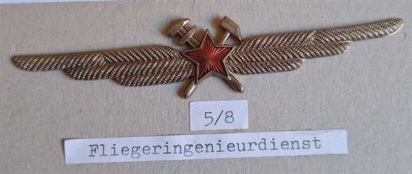 UdSSR Russland CCCP Russia Luftwaffe Fliegeringenieurdienst Frontflugspange RAR