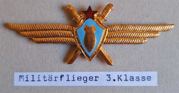 UdSSR Russland CCCP Russia Luftwaffe Militärflieger 3. Klasse Air Force Spange