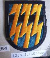 USA Flash Stoffabzeichen Badge Patch Militaria 12th...