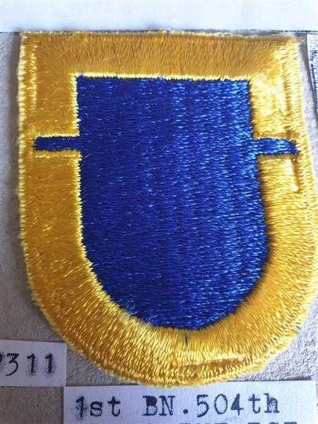 USA Flash Stoffabzeichen Badge Patch Militaria 1st BN 504th Para Inf. Regiment