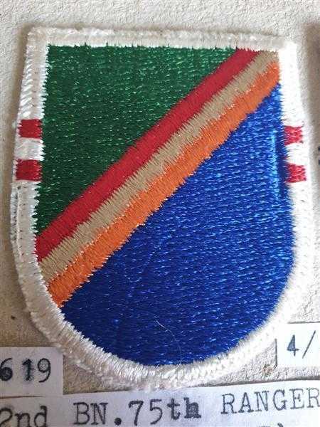 USA Flash Stoffabzeichen Badge Patch Militaria 2nd 75th Ranger Regiment Airborne