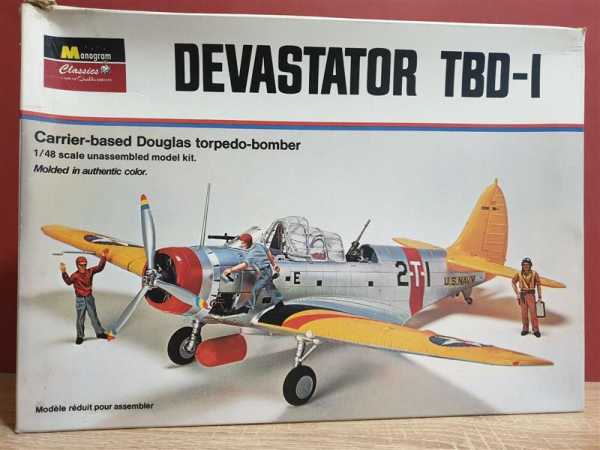 Monogram Classics Devastator TBD-I Carrier Douglas BomberModellbau 1:48 Flugzeug