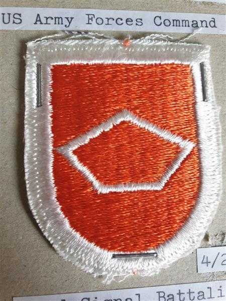 USA Flash Stoffabzeichen Badge Patch Militaria 82nd Signal Battalion