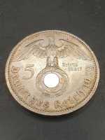 Deutsches Reich 1939 Mit HK - 5 Reichsmark Hindenburg A