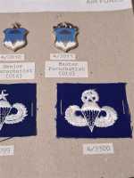 12x Amerika USA US Patch Air Force Parachutist Basic Senior Master Alle Variante