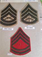 3x Amerika USA Patch Marine Corps Rangabzeichen Gunnery...