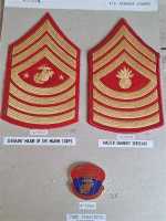 3x Amerika USA Patch Marine Corps Rangabzeichen USMC...