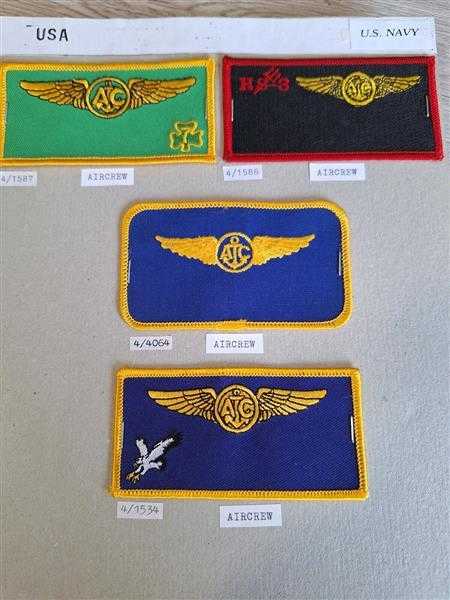 4x Amerika USA Patch Aircrew AC Marine Military RAR