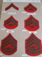 6x Amerika USA Patch Marine Corps Rangabzeichen...