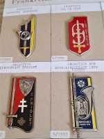 9x Frankreich France Regimentsabzeichen Priolet Douaumont Ile de Sein Promotion