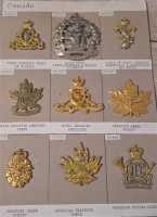 9x Kanada Canada Cap Badge Mützenabzeichen Lorne Scots Artillery Armed Forces