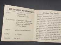 Officer Oregon City Police USA Polizei Police Badge Abzeichen Marke Insigne