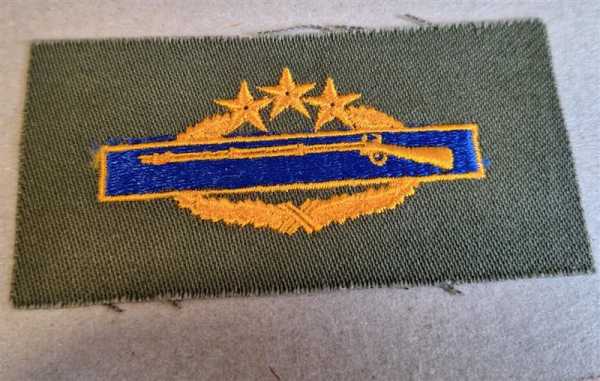 Amerika USA Patch Ärmelabzeichen 3 Sterne Star Infantryman Rifle Gewehr Sniper