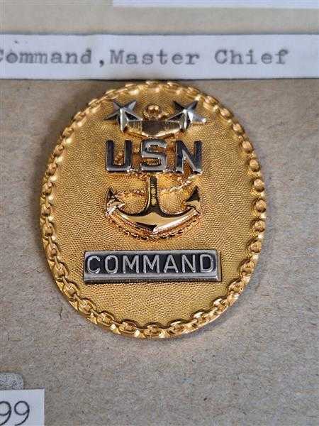 Amerika USA Patch Marine USN Badge Original Emblem Command Master Chief