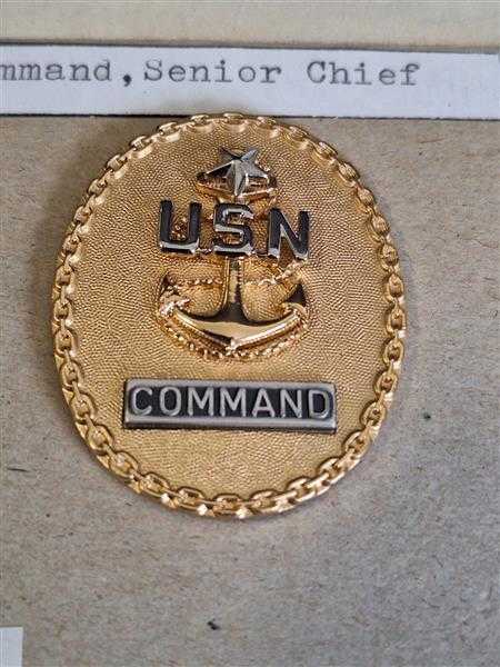 Amerika USA Patch Marine USN Badge Original Emblem Command Senior Chief