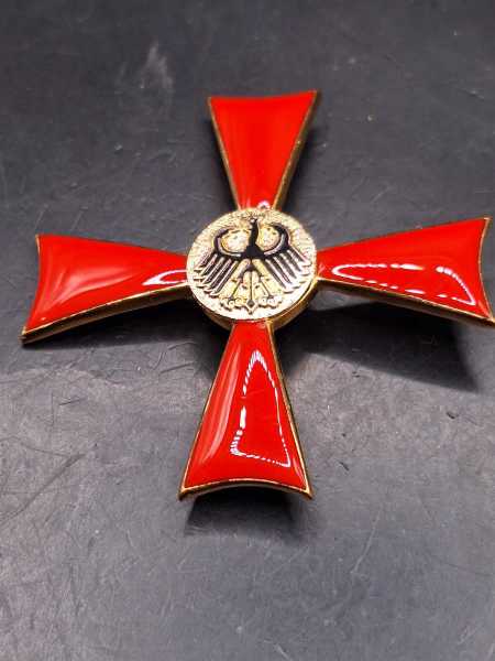 BRD Bundesverdienstkreuz Orden Abzeichen 1 Klasse an Nadel Herren 55mm BVK