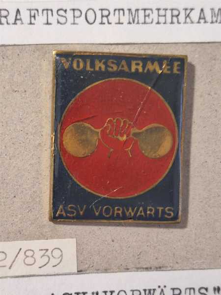 DDR NVA Armeesportvereinigung Vorwärts Volksarmee Kraftsportmehrkampf