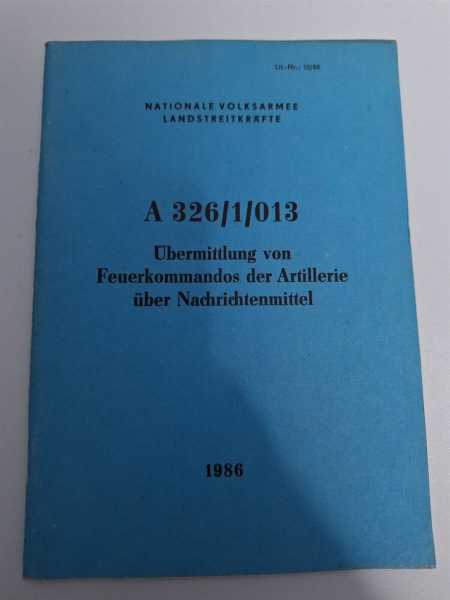 DDR NVA Übermittlung von Feuerkommando der Artillerie über Nachrichtenmittel