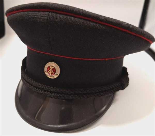 DDR Schirmmütze für Dienstuniform freiwillige Feuerwehr Gr. 55 Top Zustand