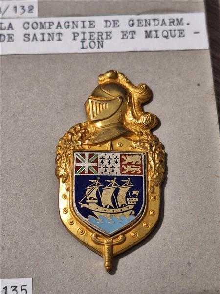 Frankreich France Gendarmerie Nationale Polizei Badge De Saint Piere et Mique Lo