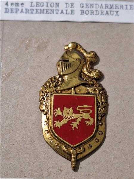 Frankreich France Gendarmerie Nationale Polizei Badge Departementale Bordeaux