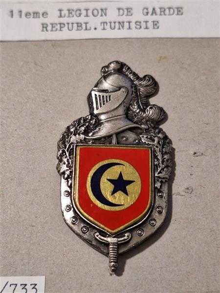 Frankreich France Gendarmerie Nationale Polizei Badge Police 11eme Tunisie Garde