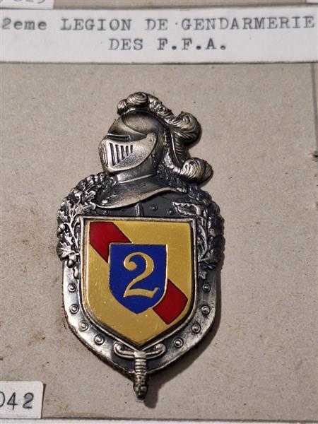 Frankreich France Gendarmerie Nationale Polizei Badge Police 2eme Legion F.F.A