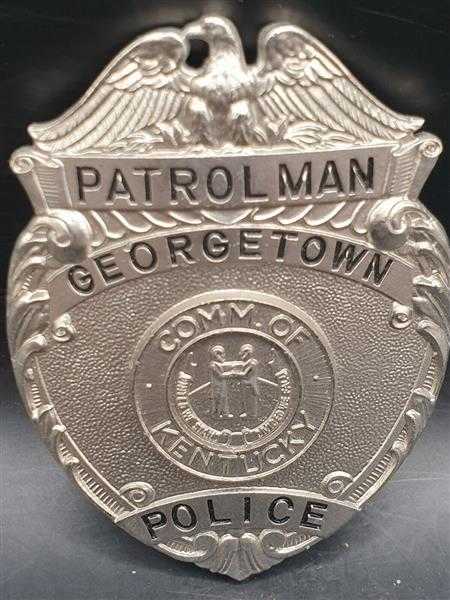 Patrolman Georgetown Police Kentucky USA Polizei Badge Abzeichen Marke Insigne